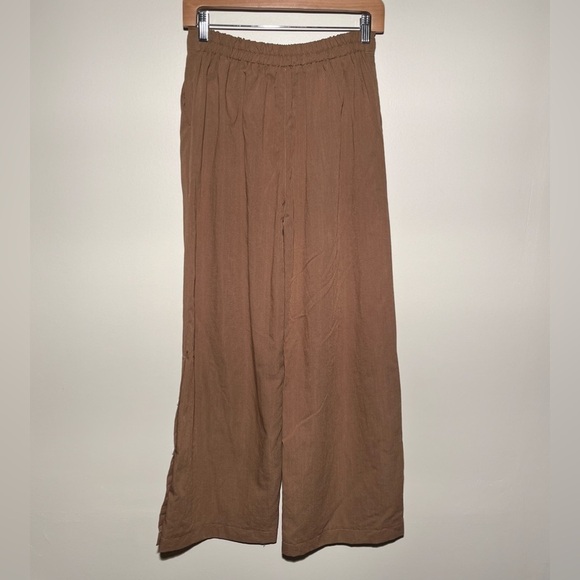 Wide Leg Brown Pants - Picture 6 of 8